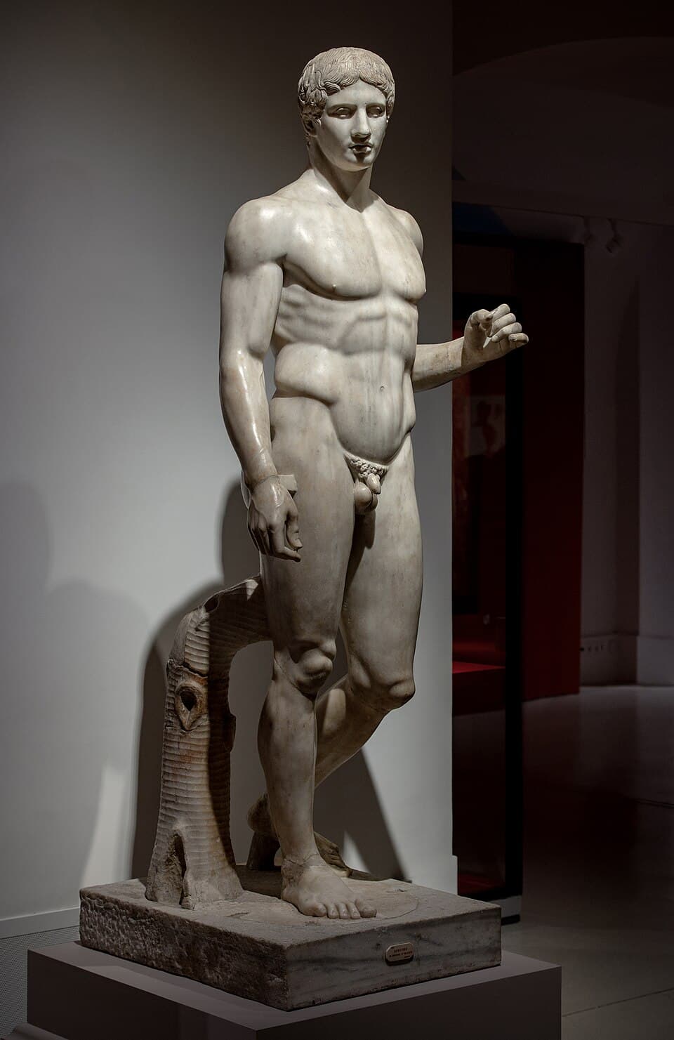 Doryphoros male athlete sculpture